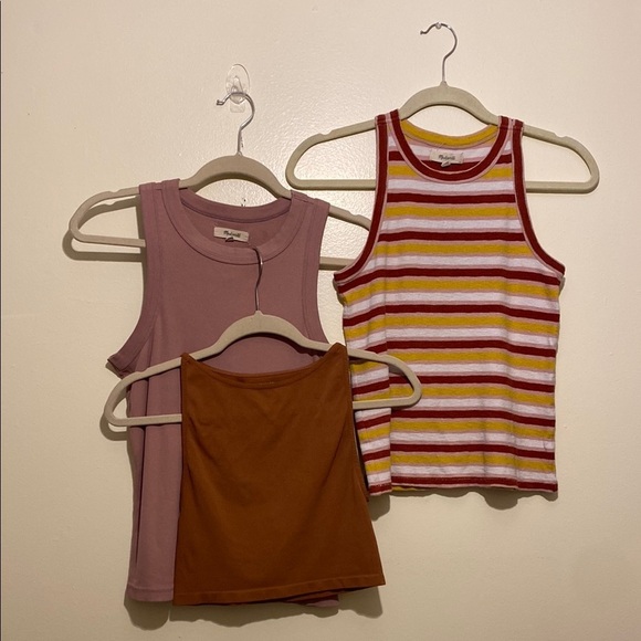 Madewell Tops - Madewell & Free People Bundle Striped and Solid Kids Tank Tops Set Size XS / S